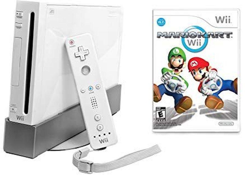 Nintendo Wii Console With Mario Kart Wii Bundle-White
