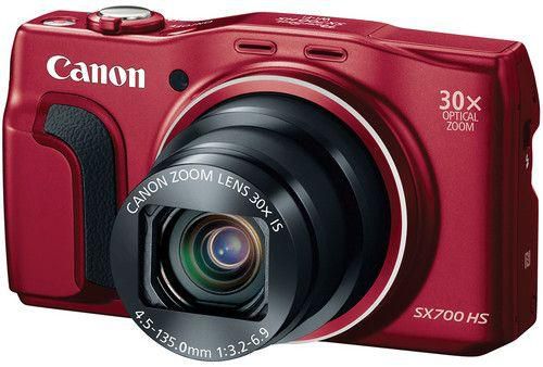 كانون باور شوت HS SX700 كاميرا ديجيتال ‫(16.1 ميجابيكسل، 30x اوبتيكال زووم، احمر)