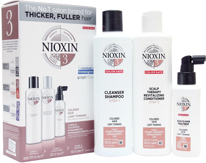 Nioxin System 3 Super Value Trial Kit for Light Thinning Colored Hair