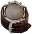 Miyoko MQ-4302 Leather Watch - Dark Brown