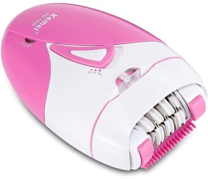 Get Kemei KM-189A Wax Hair Removal Device - Pink White with best offers | Raneen.com