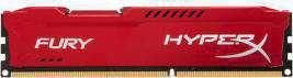 HyperX FURY 4GB (1x4GB) 1600MHz DDR3 CL10 DIMM Red | HX316C10FR/4