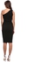 MISSGUIDED DE909450 Asymmetrical Bodycon Dress for Women - Black