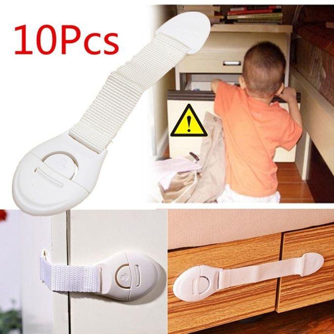 Universal 10pcs Child Infant Baby Kids Drawer Door Cabinet Cupboard Toddler Safety Lock