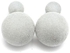 Fashion European Fashion Earrings Studs Double Sided Colorful Charming Woolen Ball Grey