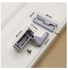 10-Piece Universal Cabinet Hinge LED Sensor Light Warm White/Grey 45cm