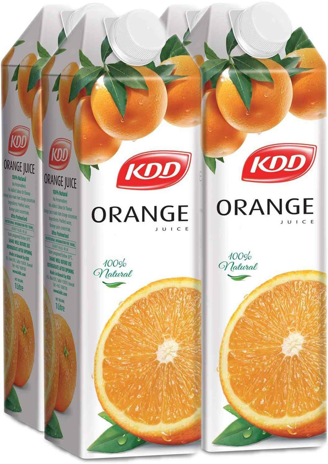 كي دي دي عصير البرتقال 1 لتر × 4