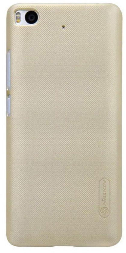 Plastic Super Frosted Shield Case Cover With Screen Protector For Xiaomi Mi 5s Gold