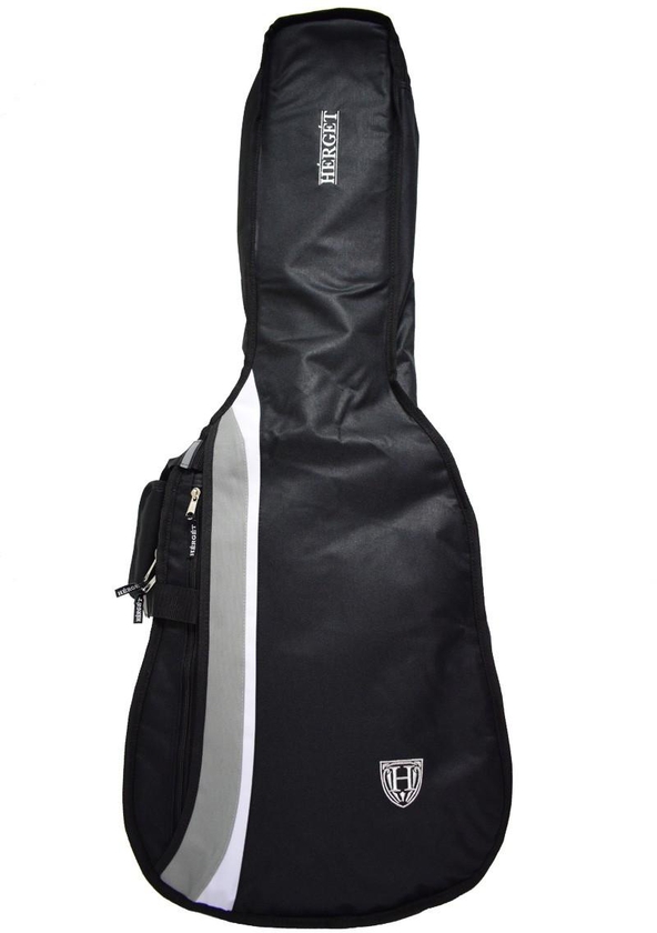 HERGET Chic™ Dreadnought Acoustic Guitar Gig Bags (Black/Grey)