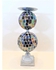 Glass Candlestick Candleholder - 27cm