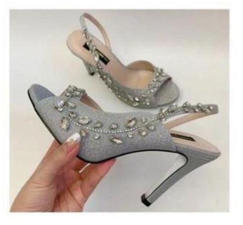 Classic Ladies Gorgeous Sandals-Silver