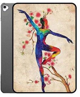 Protective Flip Case Cover For Apple iPad 9 Girl Dance Universe Multicolour