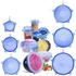 Multi-size Stretch Silicone Food Cover, 6 Pieces