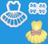 2Pieces/Set Cartoon Bag Baking Mold Children's Kitchen Set Dress Baking Tools