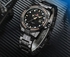 Naviforce 9079 Stainless Steel Waterproof Analog Dail Quartz Men Wrist Watch - Yellow