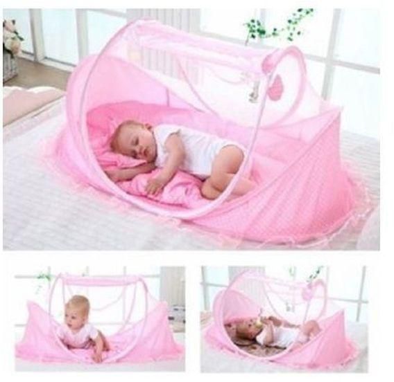 Generic Pop Up Baby Bed Net - Pink