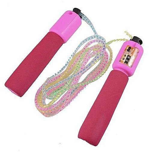 Generic Digital Skipping Rope (With Jumps Counter) - Pink