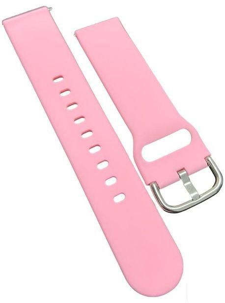 20mm Silicone Strap For Oraimo Tempo S2 OSW-11N- Smart Watch (Pink)