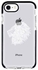غطاء حماية من سلسلة إمباكت برو بطبعة أسد لهاتف أبل آيفون 8 شفاف/ أبيض