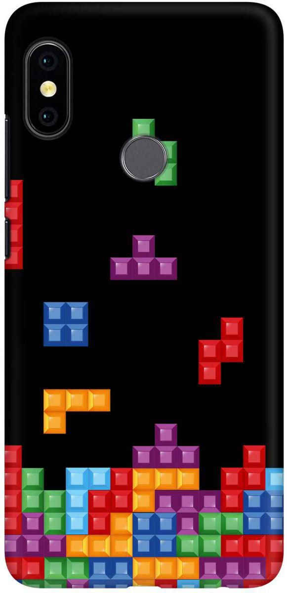 Stylizedd Xiaomi Redmi Note 5 AI / Redmi Note 5 Pro Slim Snap Basic Case Cover Matte Finish - Tetris ‫(Black)