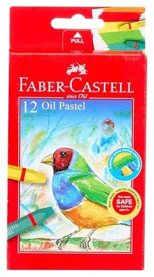 Faber Castell Oil Pastel Crayons - 12 Pastels