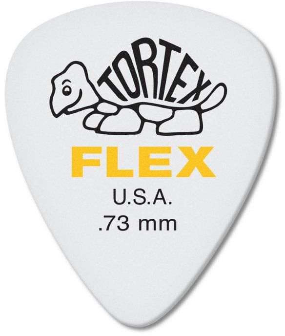 Jim Dunlop Tortex® Flex™  Standard Guitar Pick 428p .73mm (White)