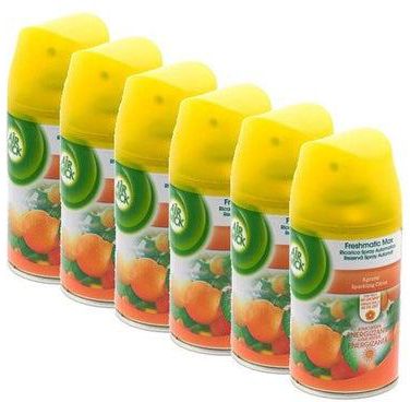 Pack of 6 Sparkling Citrus Freshmatic Automatic Spray Refill Multicolour 6 x 250ml
