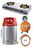 Cepsa 12.5kg Gas Cylinder With Best Choice Gas Cooker, Amcool Metered Regulator, Hose & Clips - Red Cap