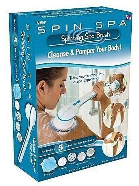 Spin Spa Spinning Spa Brush / Cleanse & Pamper Your Body