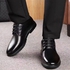 Fashion Men Glossy Tassel Brogue Leather Shoes Loafers & Slip-ons Formal Corporate Black