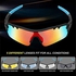 Polarized Sports Sunglasses with 5 Interchangeable Lenses,Mens Womens Cycling Glasses, Running