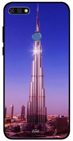 Protective Case Cover For Huawei Honor 7C Burj Khalifa Lighting