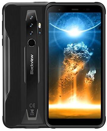 Blackview BV6300 Pro Rugged Phone, 6GB+128GB, Waterproof Dustproof Shockproof, Quad Back Cameras, 4380mAh Battery, 5.7 inch Android 10.0, 4G (Black)