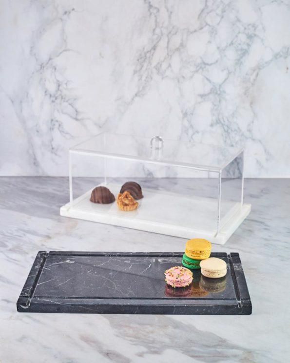 Rectangular Marble Platter With Cover