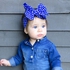 Cotton Cute Hair Band for Baby Girl - Blue