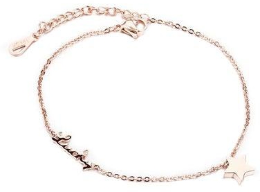 Rose Gold Plated Lucky Pendant Anklet
