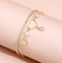 SHEIN Heart Pearl Decor Anklet