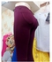 Fashion Elastic Denim Female Trousers -(Skinny- Pencil Jean Pants-Maroon)