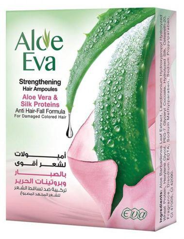 Aloe Eva أمبولات شعر بالصبار و بروتينات الحرير - 4 أمبول