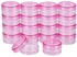 PH PandaHall Elite 120Pcs 3G 0.1Oz Round Empty Clear Container Jar With Pink Screw Cap Lid For Makeup Cosmetic Samples Bead Small Jewelry Nails Art Cream 0.1 Oz Pink Cap