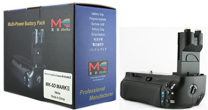 Meike Battery Grip BG-E6 For Canon EOS 5D MARK II Black