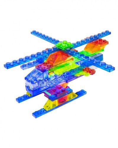 Laser Pegs Light It Up 4-in-1 Helicopter Building Set - 48 Pcs