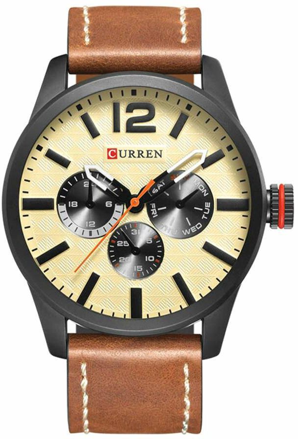 Curren Men&#39;s Leather Analog Watch 652Lm003 233
