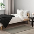 TIPHEDE Rug, flatwoven, black/natural, 80x150 cm - IKEA