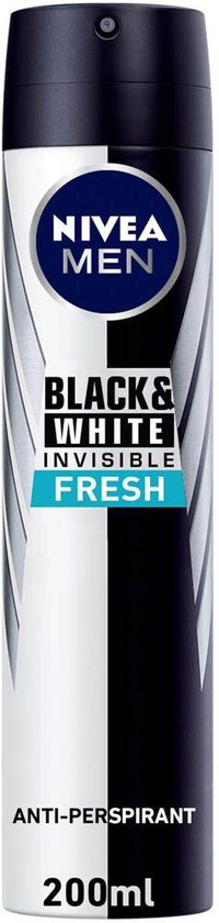 Nivea - Men Deo Spray Black & White Fresh 200Ml- Babystore.ae