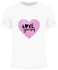 Love Yourself Printed Classic Crew Neck Short Sleeve T-Shirt White