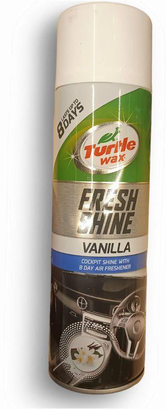 Turtle Wax Fresh Shine Vanilla Cockpit Shine With 8 Day Air Freshener