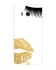 Protective Case Cover For HTC U11 Black Eyelash and Golden Lips