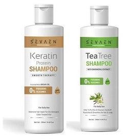 Keratin Protein Hair Daily Shampoo And Tea Tree Daily Shampoo No Paraben & Mineral (Men & Women) Combo