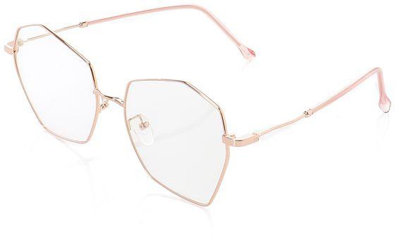 Elegant Eyewear Metal Frame - Stylish Women Glasses - Gold